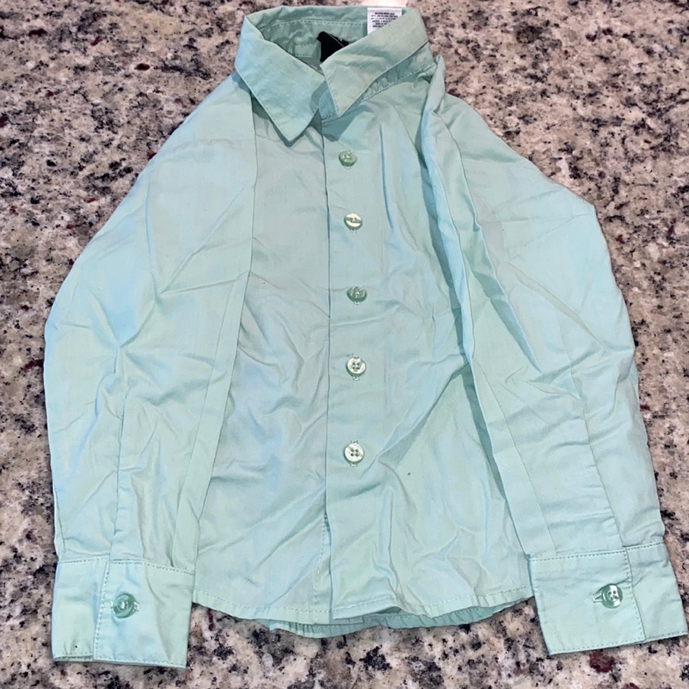 TFW little boys dress shirt long sleeve size 5 regular